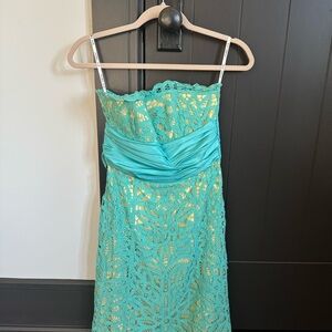 Betsey Johnson Yellow Satin Dress